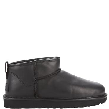 UGG WOMENS ANKLE BOOT - BLACK LEATHER